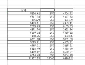 分项的合计 和总合计怎么不一样啊 