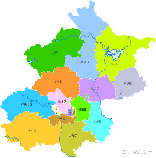 北京各个地区地图图片