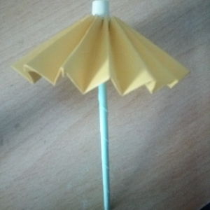简单的雨伞折纸 