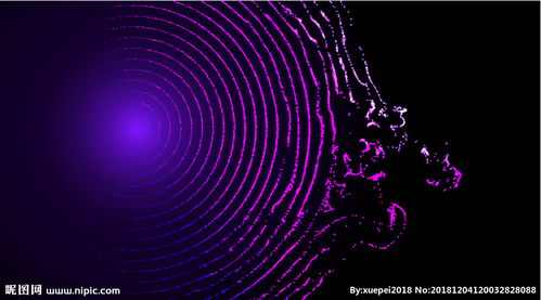 紫色科技背景图片 