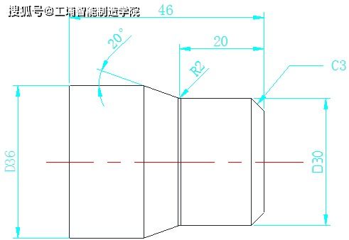 数控车倒角编程与圆弧编程实例