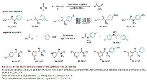 Chem 由羧酸合成N 三氟甲基酰胺