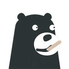 黑熊熊表情包 