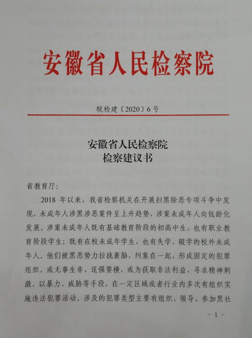 检察建议 省检察院就加强未成年人保护工作发出检察建议 