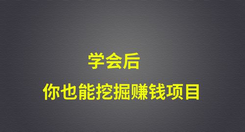 从网络文章中找赚钱项目