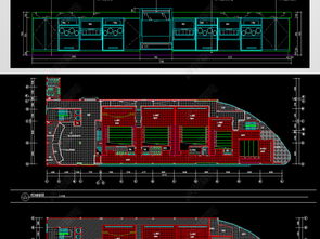 全套CAD影院施工图设计平面图下载 