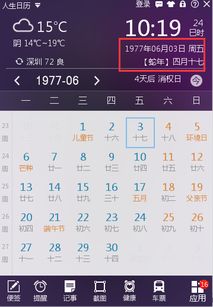 1977年6月3日的农历是几月几日日 