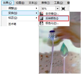 CorelDRAW中的反相