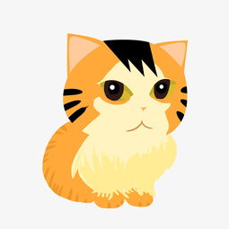 可爱橙色的小猫插画图片素材 其他格式 下载 动漫人物大全 