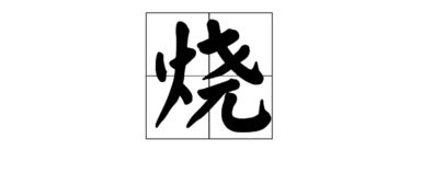 带火的字 