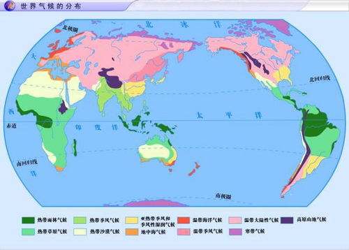 急求亚欧气候类型图 