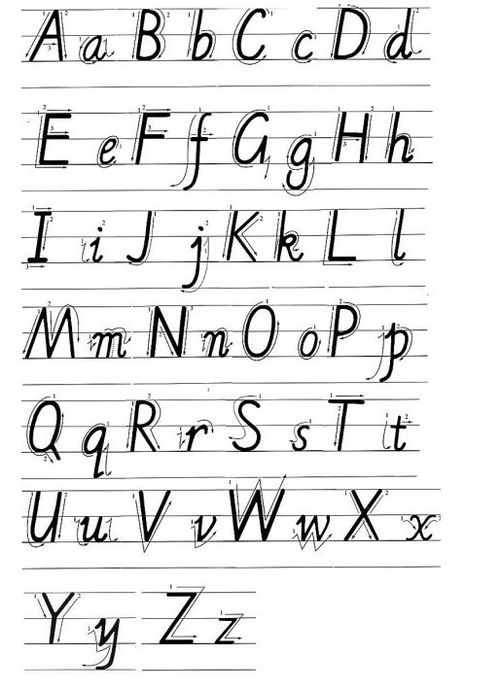 大写英文字母的笔画顺序是怎么样的 