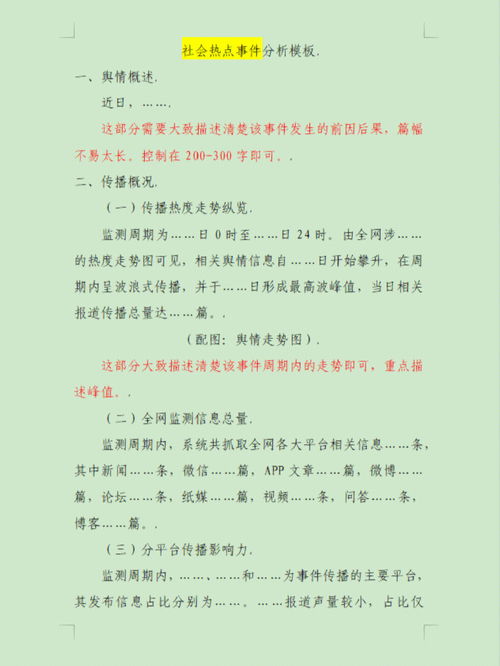 小迪干货 你们期待的舆情报告模版来啦 