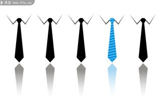 领带矢量图