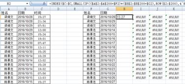 如何将Excel表格中姓名 日期 时间归类按时间大小横向整理 