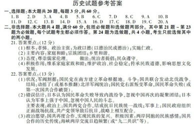 2013江苏历史高考试卷及答案 