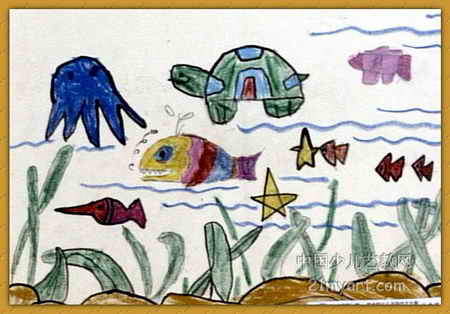 Lukisan hidupan laut sekolah rendah