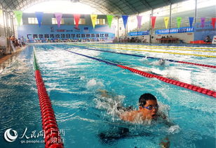 广西体育传统项目学校联赛开赛 少年泳将逐浪泳池 
