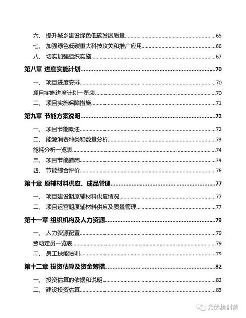 范本 某双碳项目实施方案 含投资估算表