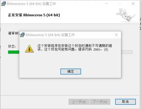 win10安装犀牛报错