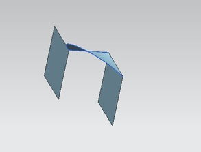 solidworks一条直线和一段跟直线不同平面的弧形成的曲面如何做 