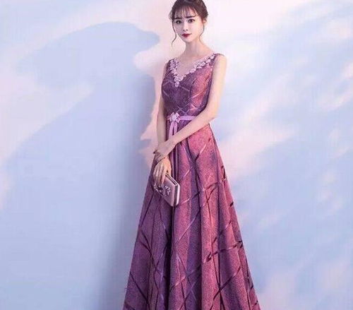 十二星座紫色长礼服,金牛高贵,巨蟹仙气,天蝎时尚感十足 气质 