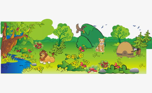 卡通动物森林素材图片免费下载 高清图片pngpsd 千库网 图片编号6520660 
