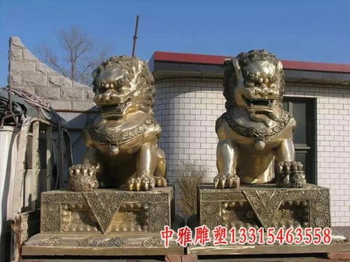 狮子头铜雕 锻铜雕塑狮子订制
