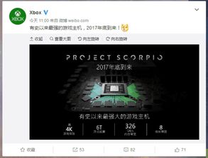 Xbox天蝎座配置公布 全面碾压PS4 Pro 