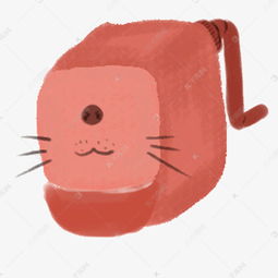 粉色小猫卡通卷包刀免抠图素材图片免费下载 千库网 