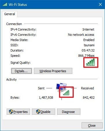 win10显示无线信号强度