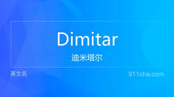 英文名Dimitar 的意思 性别含义寓意及印象是什么 英文名 911查询 