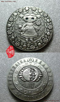 国外精美纪念币 白俄 星座系列镶嵌水晶仿古纪念币 处女座 