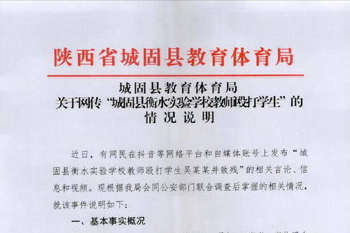 官方打假 网传城固教师殴打学生致残被证伪,家长是诬告陷害吗