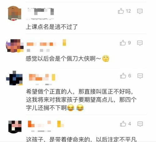 匡 爸爸给儿子取的名字亮了,家人赞不绝口,网友 点名必点