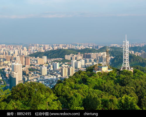 惠州高榜山看城市风光高清图片下载 红动网 