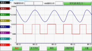 温度巡检仪实时曲线画面 