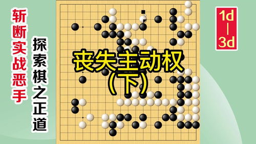 围棋实战解说,级位 段位涨棋捷径 丧失主动权,下 