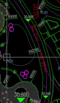 CAD道路标高怎么画,只给了我一个道路的CAD 