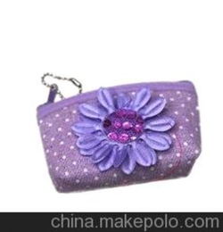 紫色钱包 小钱包 零钱包