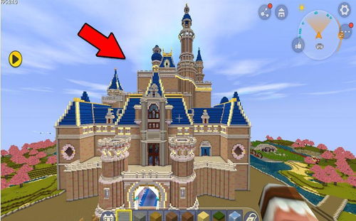 迷你世界 玩家找到最美城堡乐园,少女心爆棚