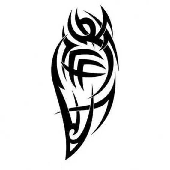 摩羯座的图案纹身logo(摩羯座图腾纹身手稿)(摩羯座纹身符号)