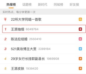 微博热搜排行榜