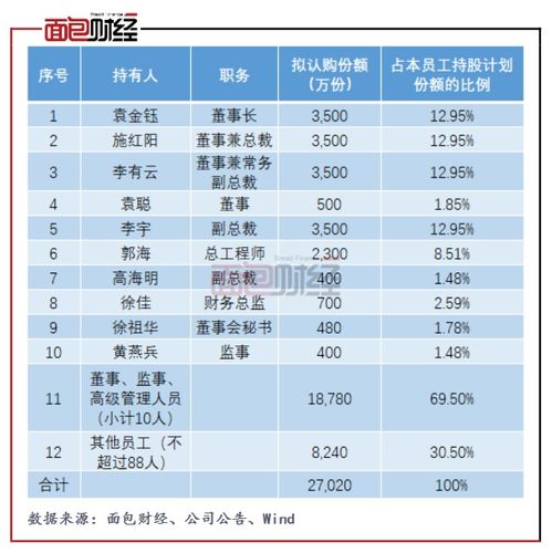 员工持股计划 每份份额是什么意思