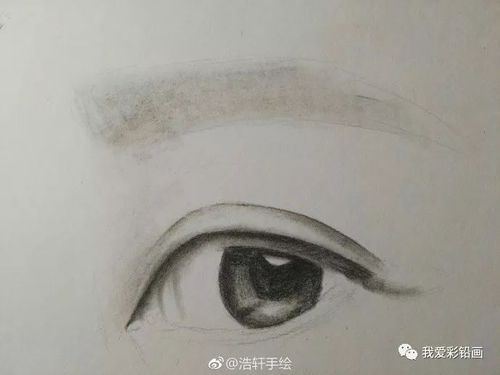 全碳笔画一只简单的眼睛,你能看出是谁的眼睛吗 