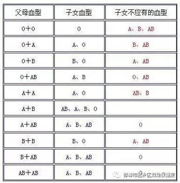 一眼看懂血型遗传规律