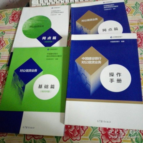 中国建设银行岗位资格培训教材 对公信贷业务 基础篇 知识问答 网点篇 网点篇 知识问答 操作手册 4本合售