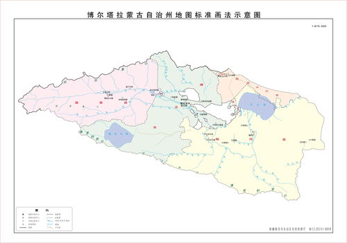 博尔塔拉州标准地图