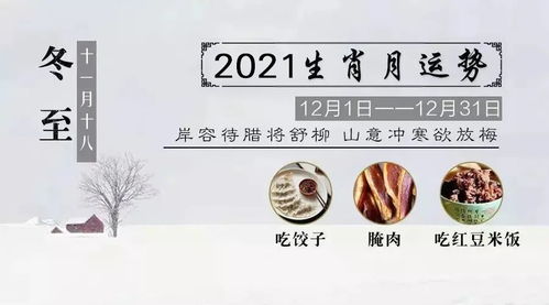 2021年12月十二生肖运势详解