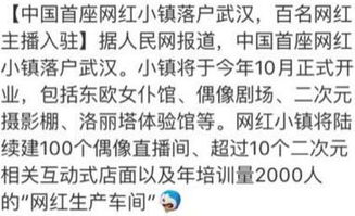 二不起二不起 武汉成立二次元网红培训基地遭网友吐槽 